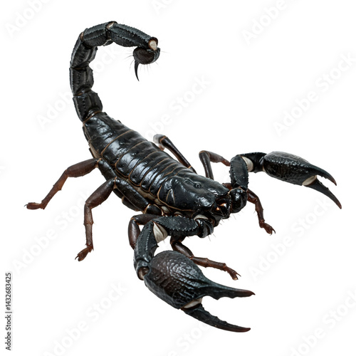 scorpion isolated on white background