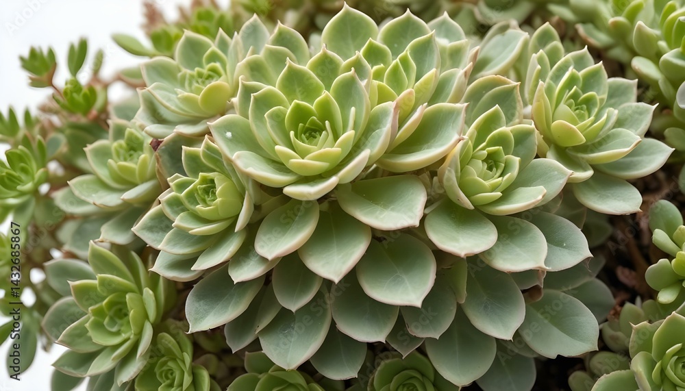 A captivating close-up of a lush green succulent, exhibiting intricate leaf patterns and textures. A captivating close-up of a lush green succulent, exhibiting intricate leaf patterns and textures.