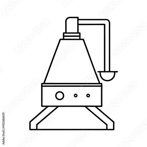Fume Extractor Outline Drawing