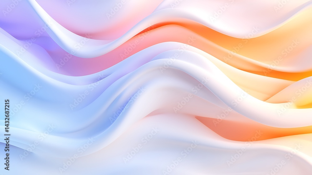 Abstract Pastel Chevron Pattern with Gradient Waves Abstract Pastel Chevron Pattern with Gradient Waves