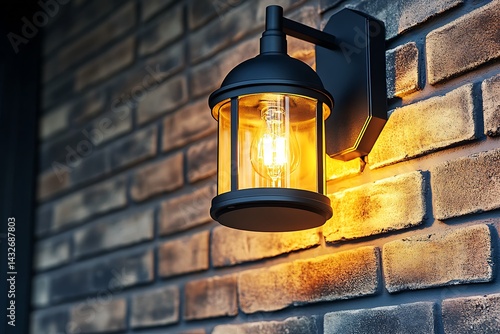 old street lamp on the wall