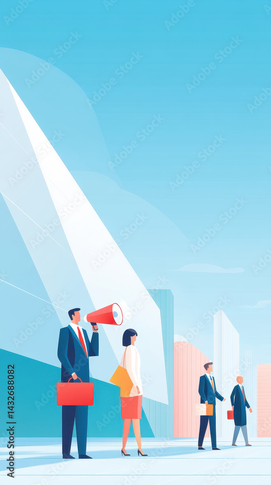 Obraz premium Engaging public speaking, this speaker captivates audience seminar, showcasing leadership and effective communication during business presentation