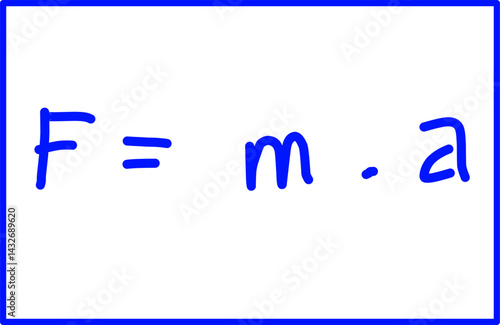 blue ink handwriting physics formula Style