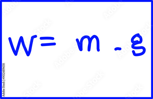 blue ink handwriting physics formula Style