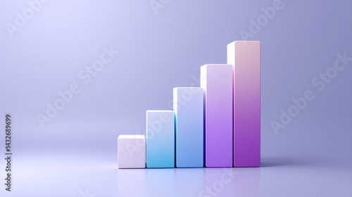 Abstract Growth Chart Visualization with Minimalist Design, Soft Gradient Background, Professional Business Concept, Even Studio Lighting Free Download Abstract Growth Chart Visualization with Minimalist Design, Soft Gradient Background, Professional Business Concept, Even Studio Lighting - GFXLoad