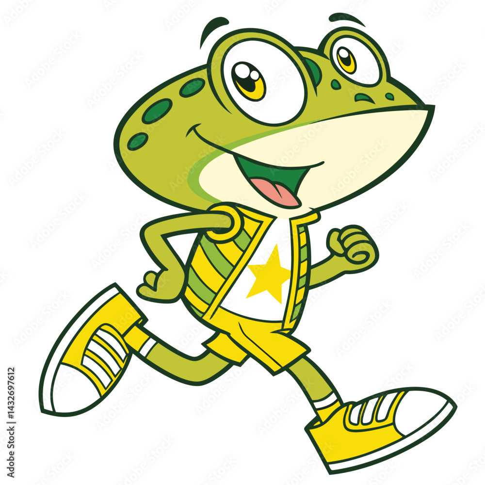 Obraz premium frogs mascot illustration