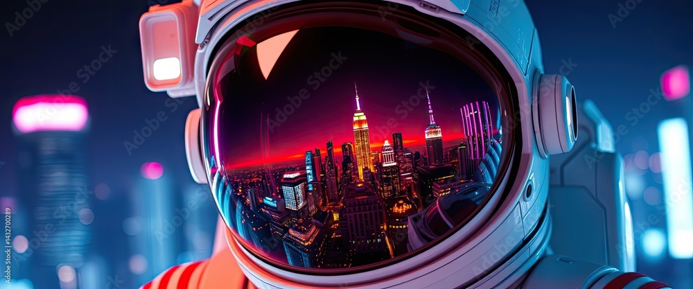 Astronaut's City View