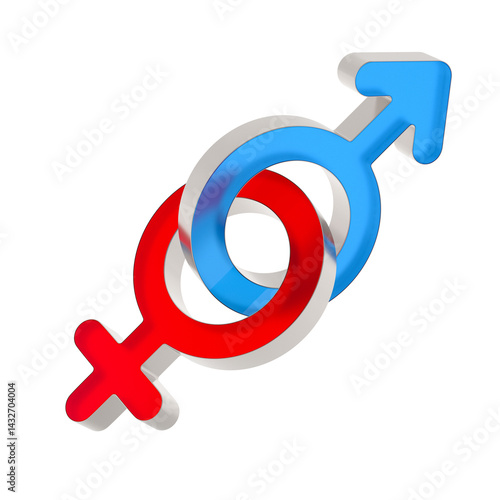 symbol male and female on w...