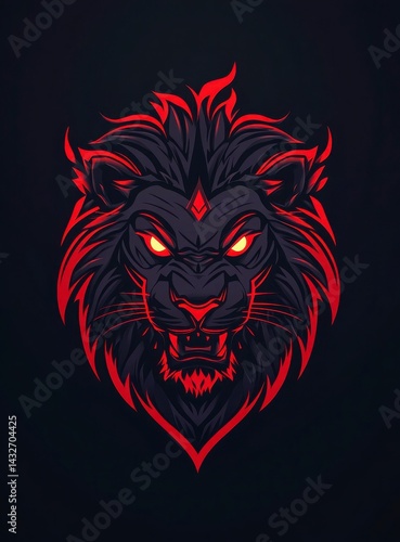 Wallpaper Mural Fierce Majestic Lion Head Pixel Art Torontodigital.ca