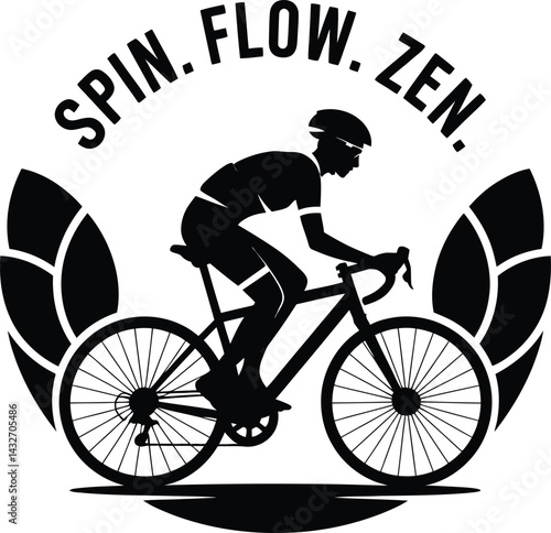 yoga cyclist t shirt graphic design  