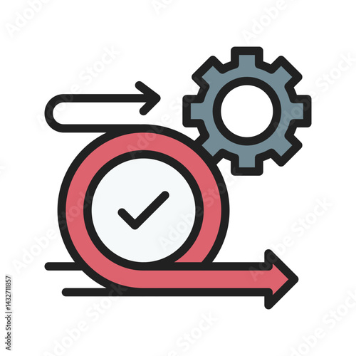 Agile icon vector image. Suitable for mobile apps, web apps and print media.