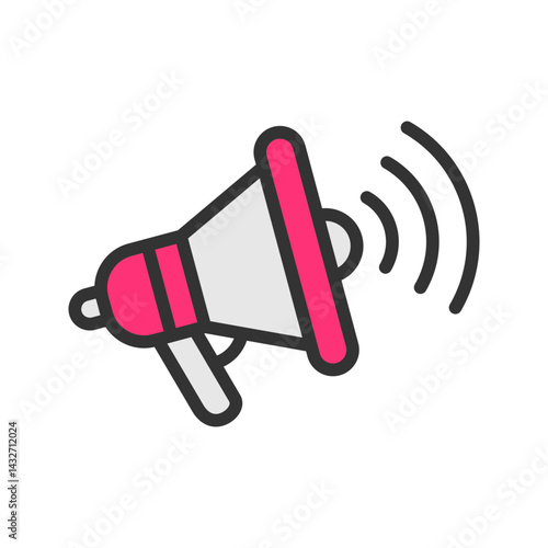 Announcement icon vector image. Suitable for mobile apps, web apps and print media.