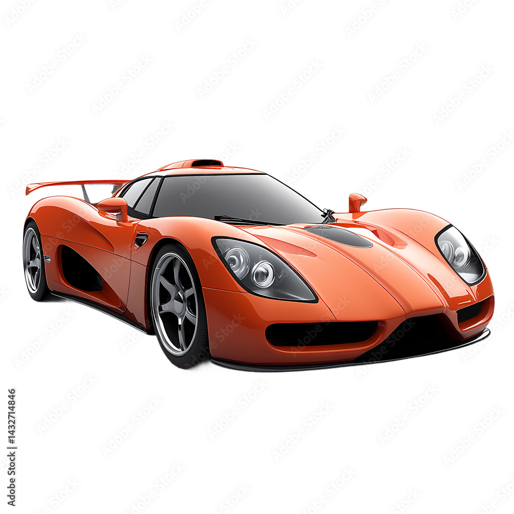 Obraz premium stunning sport car isolated at transparent background