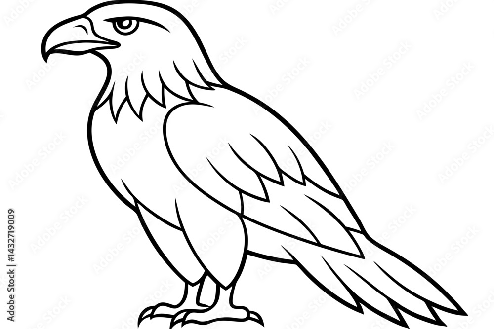 Fototapeta premium Minimalist Eagle Vector