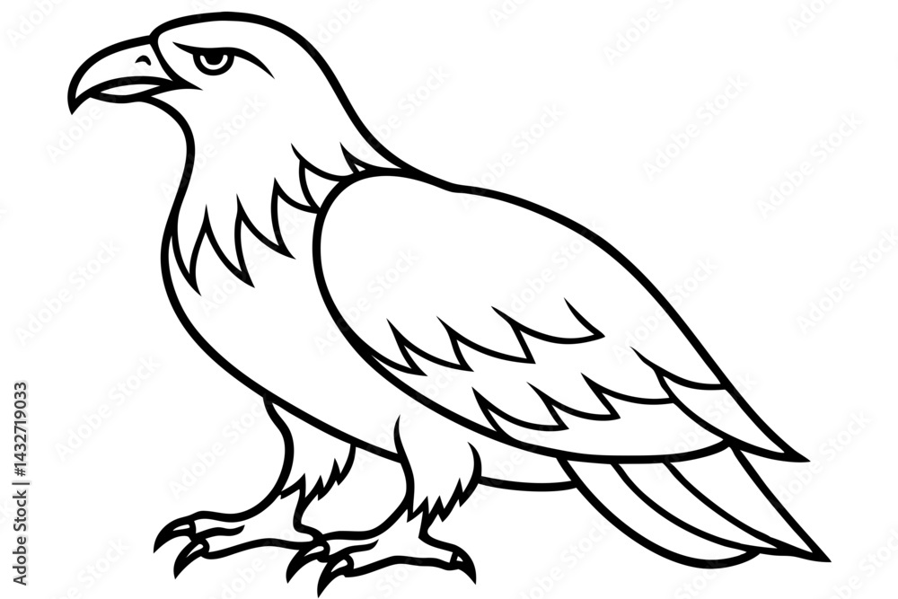 Minimalist Eagle Vector Minimalist Eagle Vector