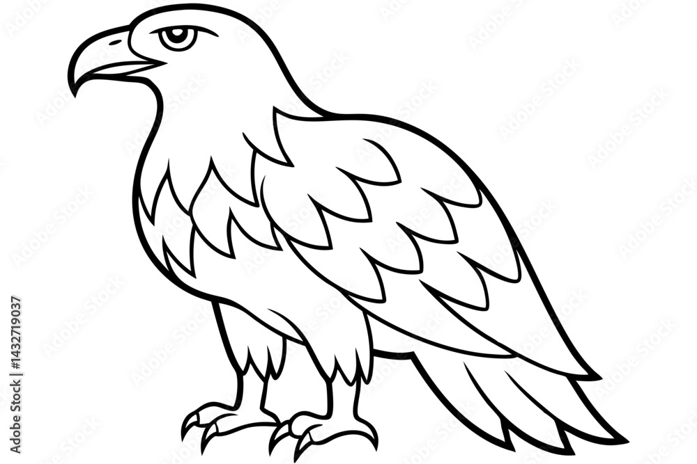Minimalist Eagle Vector Minimalist Eagle Vector