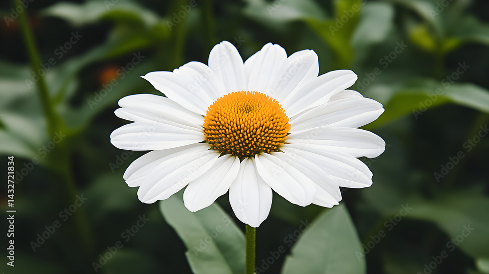 Fototapeta premium beauty white echinacea flower