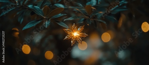 Wallpaper Mural Illuminated Star Light in Garden Torontodigital.ca