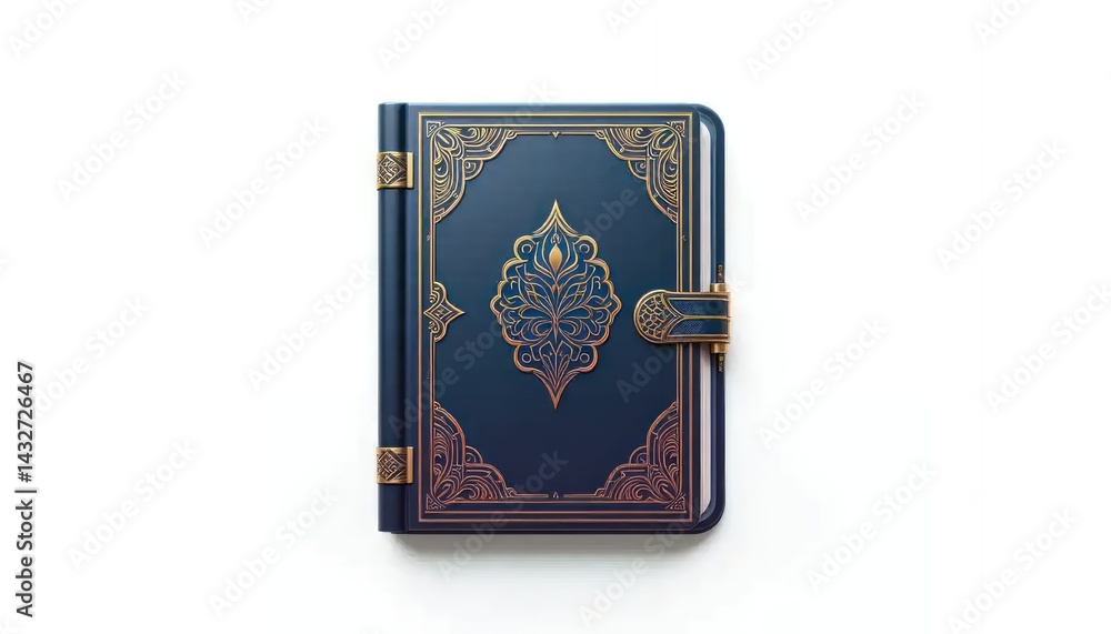 Ornate Book with Gold Accents Ornate Book with Gold Accents