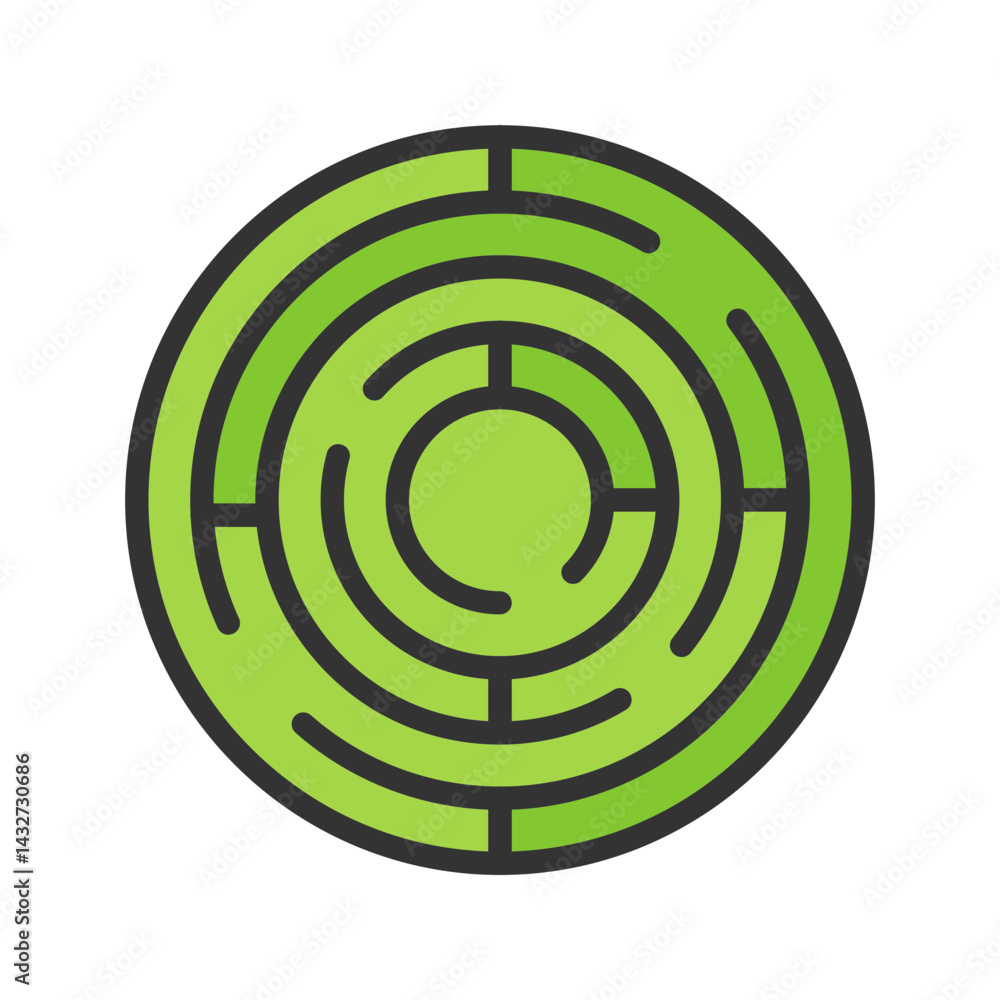 Maze icon vector image. Suitable for mobile apps, web apps and print media. Maze icon vector image. Suitable for mobile apps, web apps and print media.