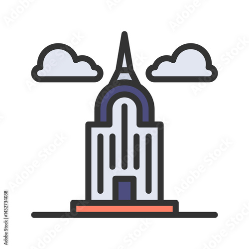 Newyork Fashion Week icon vector image. Suitable for mobile apps, web apps and print media.