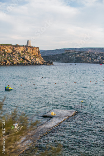 Obraz na płótnie Seaview across the island of Malta and Gozo w salonie