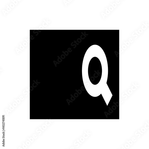 A white magnifying glass icon on a black background with a white background at the bottom of the image