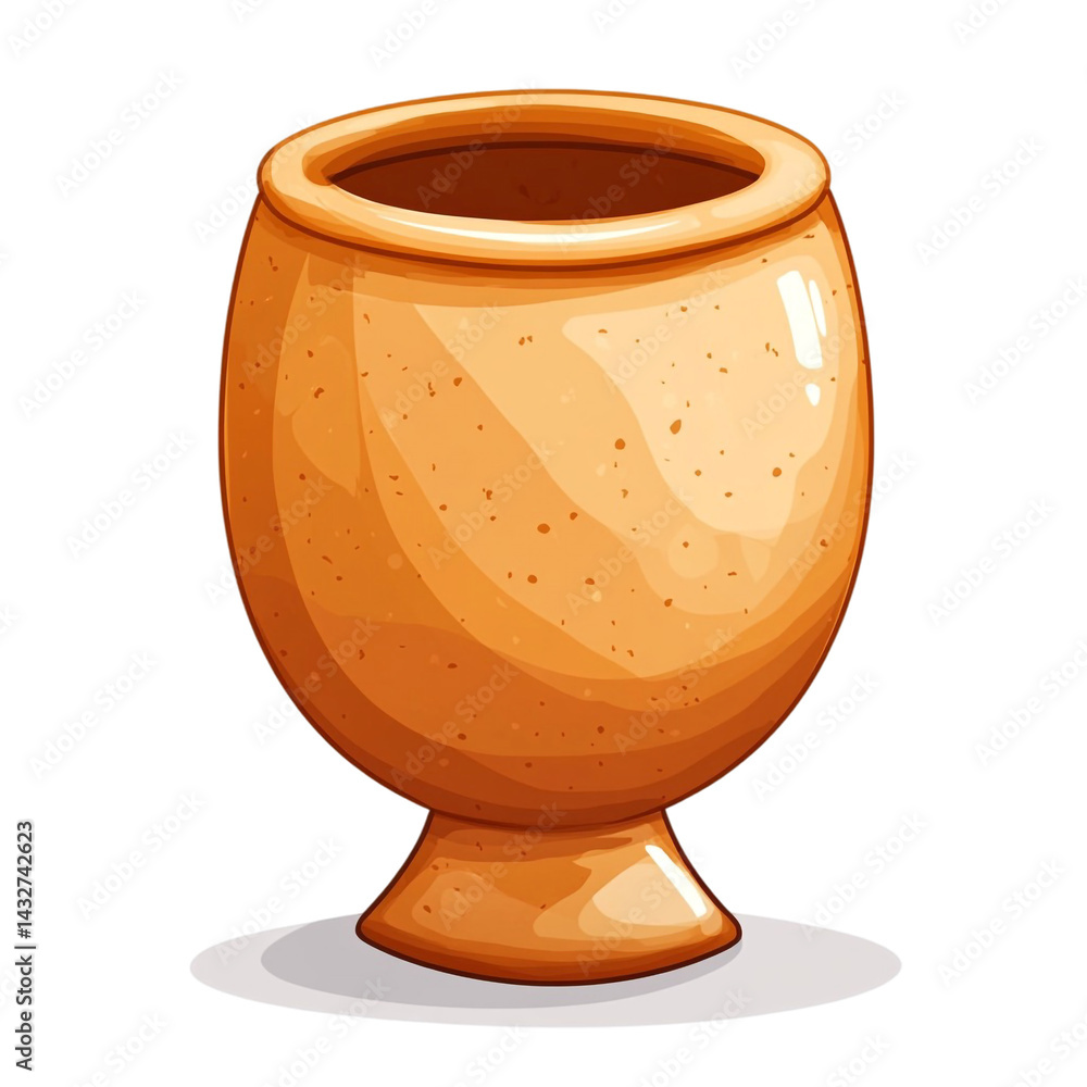 Earthenware pot rustic orange design home decor Earthenware pot rustic orange design home decor