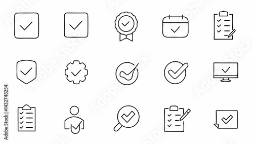 check-mark-set-of-web-icons-in-line-style--approve.eps