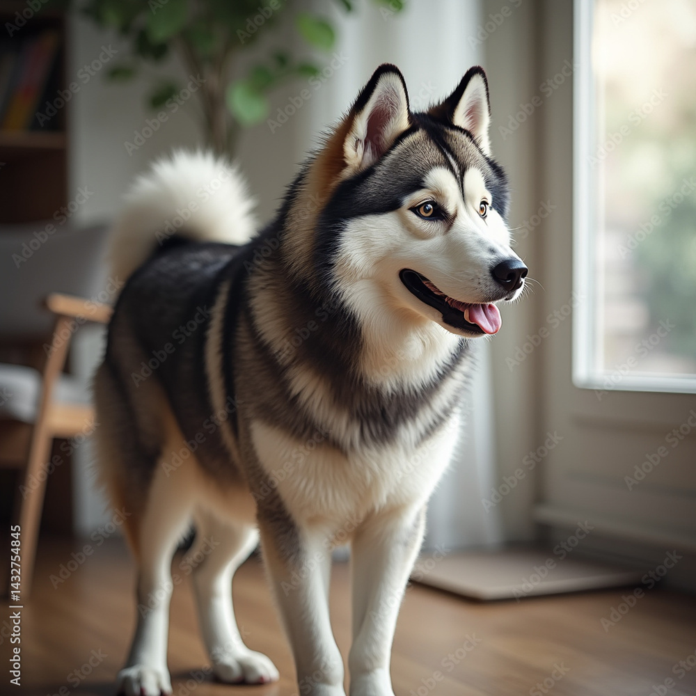 Fototapeta premium alaskan malamute portrait