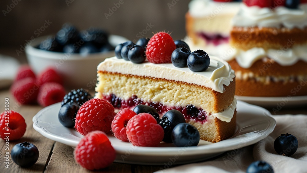 cake with berries cake with berries