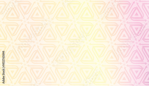 Vector geometric pattern. Triangles curved line. For wallpaper, presentation background, interior design, fashion print. Gradient color