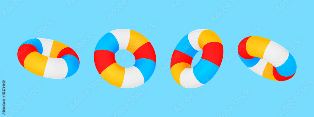 summer, beach, 3d, object summer, beach, 3d, object