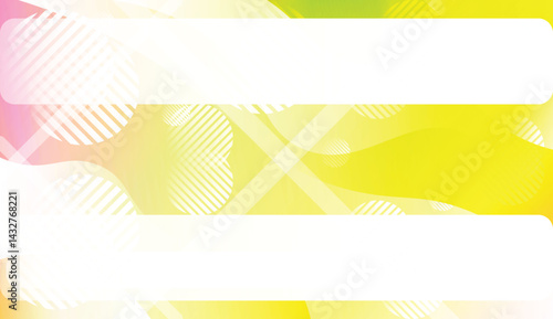 Template Background With Wave Geometric Shape, Lines, Circle. For Design, Presentation, Business. Vector Illustration