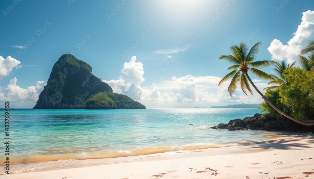 Fototapeta premium Tropical beach paradise (1)