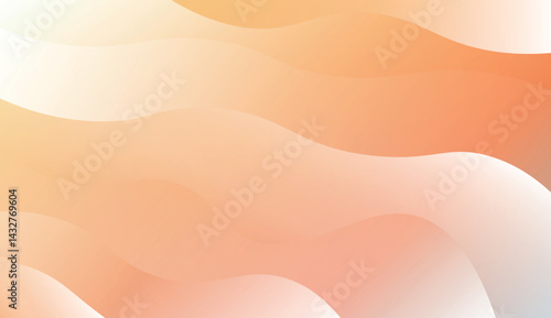 Modern Shiny Waves. For Your Design Ad, Banner, Cover Page. Vector Illustration with Color Gradient.