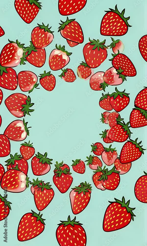 background with strawberries background with strawberries