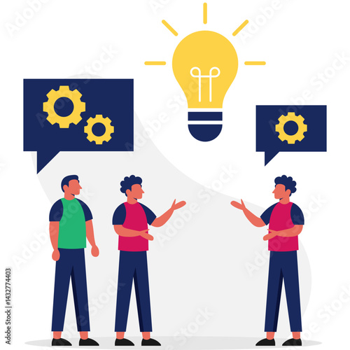 Business Brainstorming Illustration