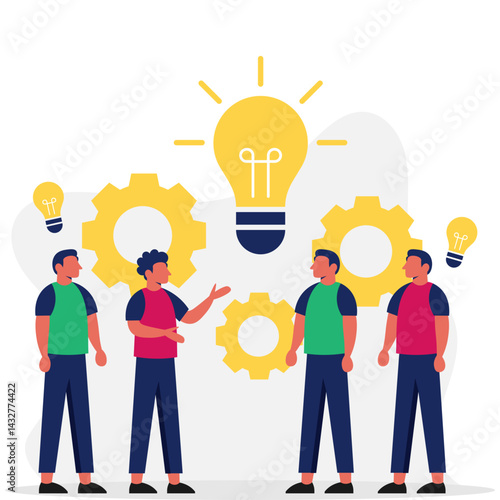 Business Brainstorming Illustration