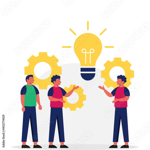 Business Brainstorming Illustration