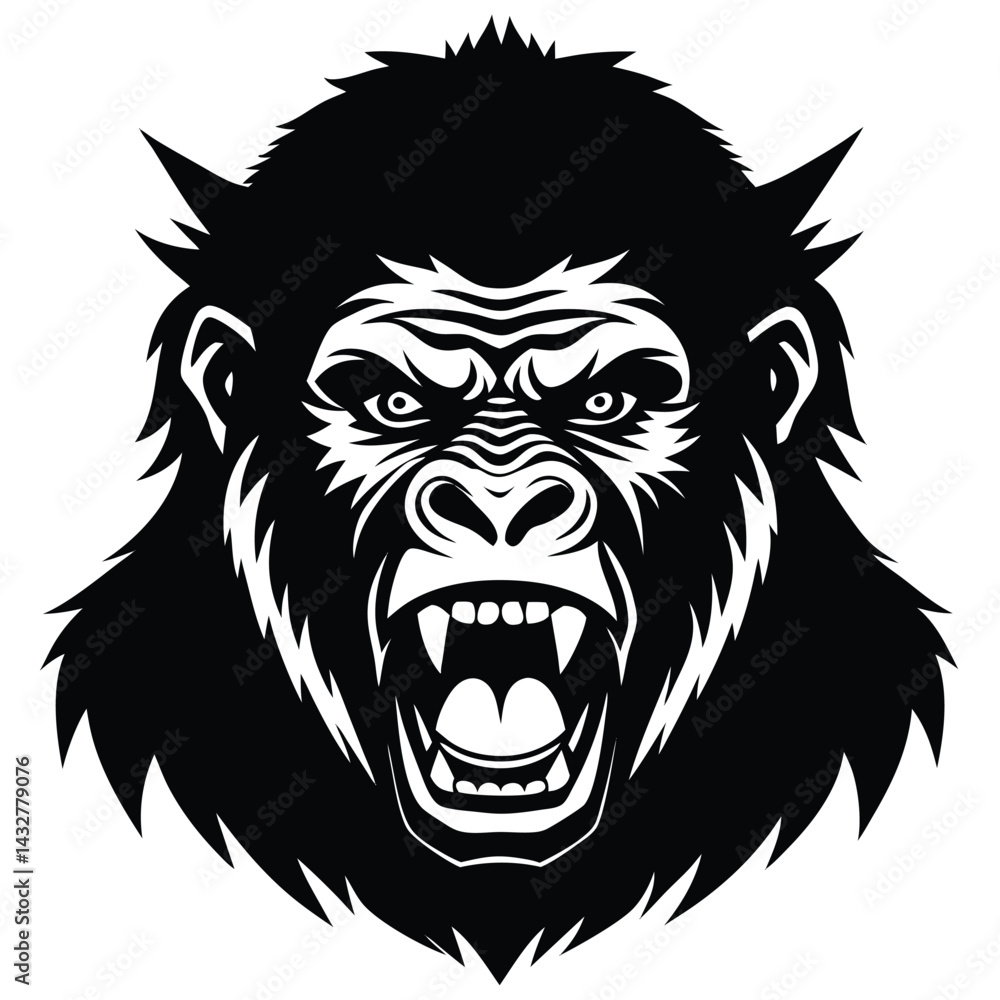 Fototapeta premium ape vector animal
