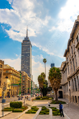 Wallpaper Mural Torre Latinoamericana skyscraper high building in downtown Mexico City. Torontodigital.ca
