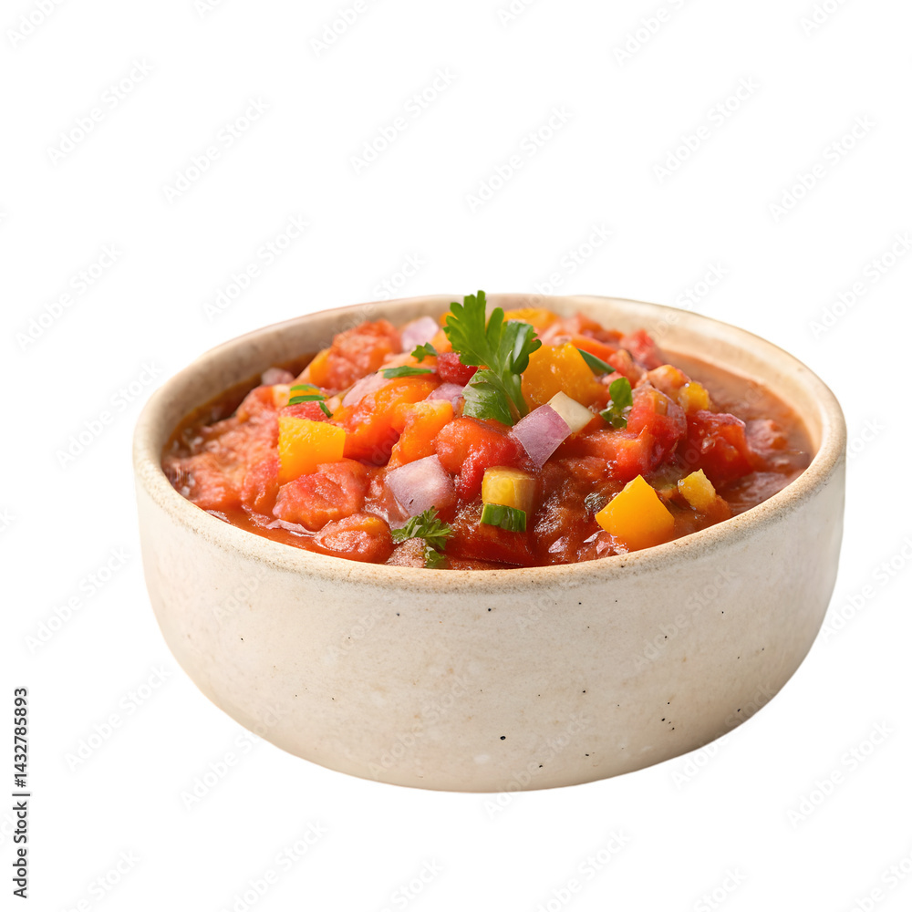 Delicious Homemade Salsa Recipe on transparent background Delicious Homemade Salsa Recipe on transparent background