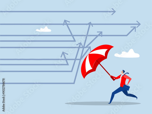 Protection or defensive stock in economy crisis or market crash