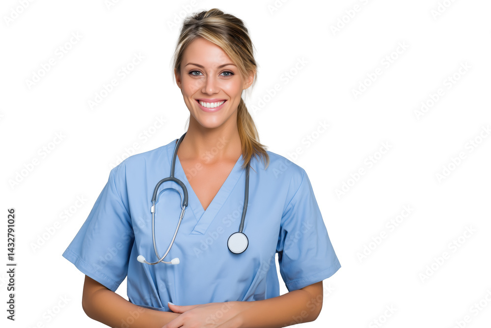 Lächelnde Krankenschwester mit Stethoskop PNG mit transparentem Hintergrund
Lächelnde Krankenschwester mit Stethoskop PNG mit transparentem Hintergrund