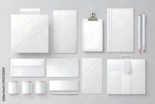 Wallpaper Mural White folder with a clip on top of it Torontodigital.ca