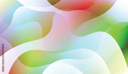 Modern Wavy Background. For Creative Templates, Cards, Color Covers Set. Vector Illustration with Color Gradient.