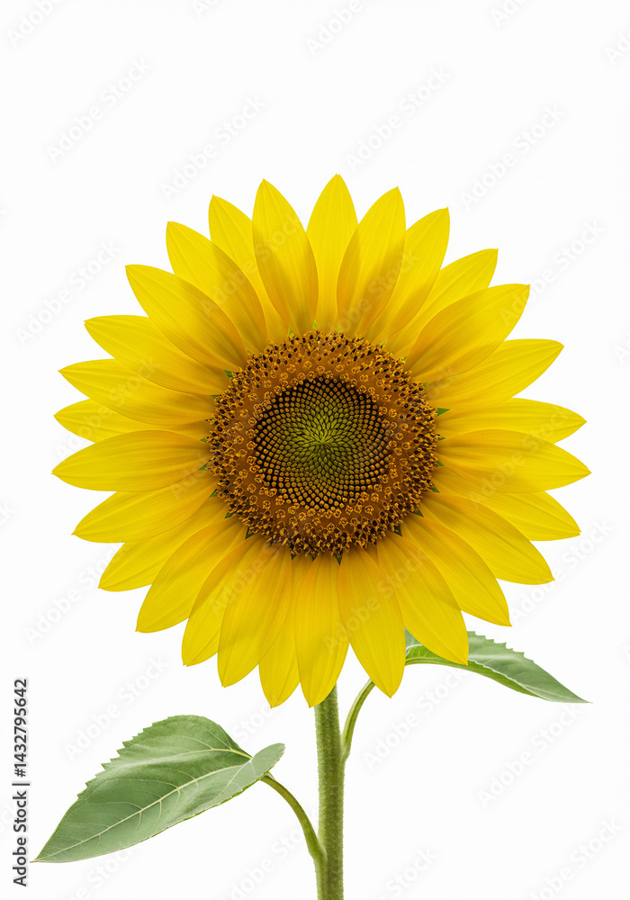 Obraz premium sunflower isolated on white background
