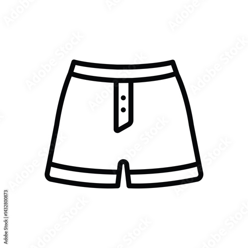 Black line icon for boxer