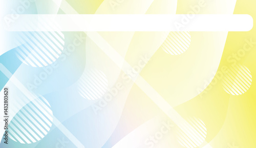 Template Background With Wave Geometric Shape, Lines, Circle. For Design, Presentation, Business. Vector Illustration